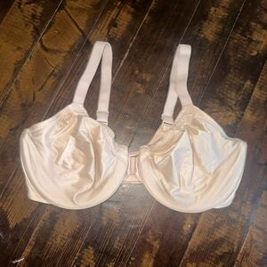 Wacoal nude satiny front closure vintage retro chic 38DDD sexy bra